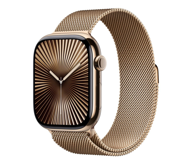 Apple Watch 10 42/Złoty Tytan/Złota Bransoleta  LTE - 1278215 - zdjęcie